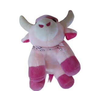 Buckaroo Bandits Texas Plush Longhorn Pink Cow Stuffed Toy